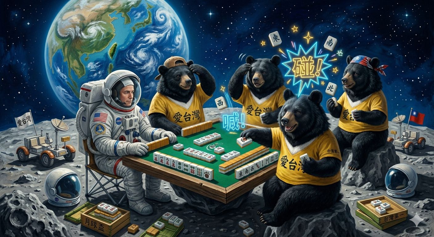 NASA阿波羅號登月秘辛,宇宙級的三缺一,登月黑熊麻將宇宙奇談